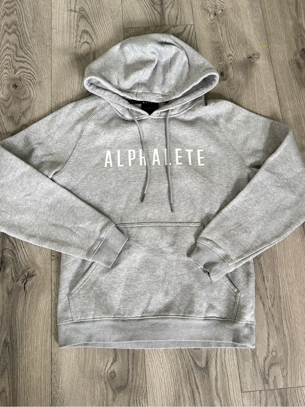 Alphalete Hoodie Light Grey - Women’s Size Small (Gym Sweatshirt)